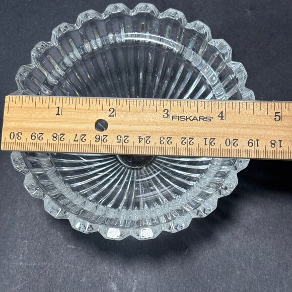 Mikasa Crystal Marquette Covered Candy Trinket Dish Made In Japan - Picture 10 of 11